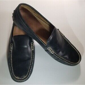 Polo Ralph Lauren Men's Driving Shoes Woodley US Size 11D Black Leather 11503
